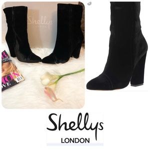NWT Shellys London Tater Velvet Boot 8 1/2